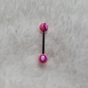 16 Gauge Surgical Steel Tongue Ring Barbell